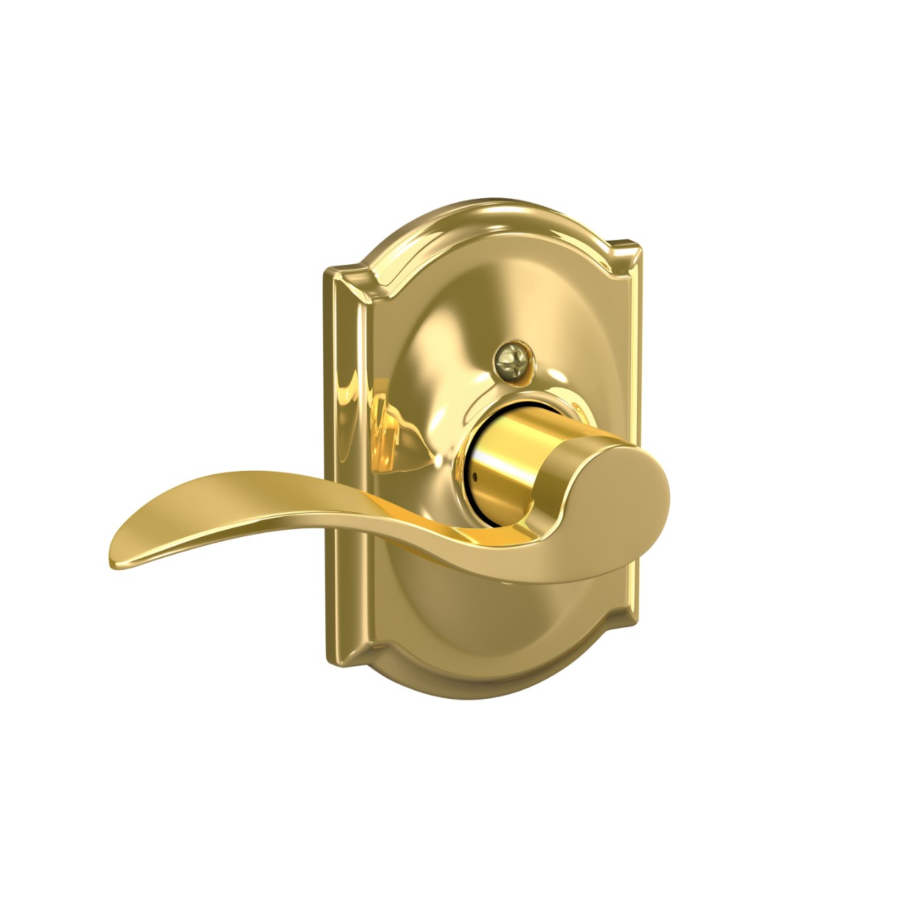 Serrure avec levier Accent et garniture Camelot pour vestibule et garde-robe