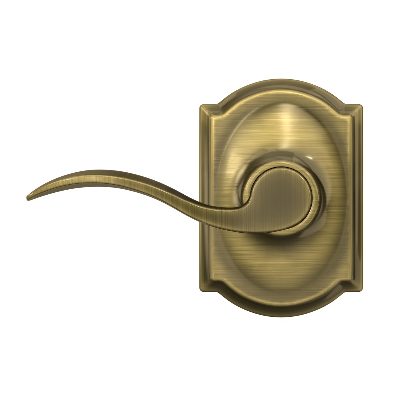 Serrure avec levier Accent et garniture Camelot pour vestibule et garde-robe
