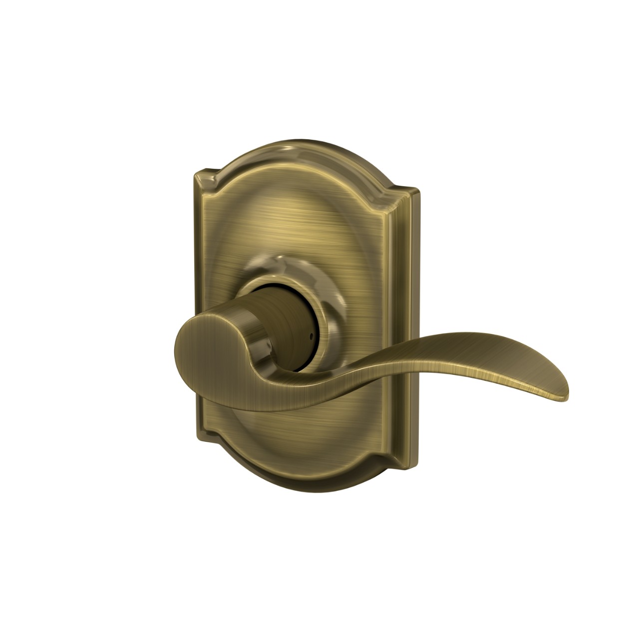Serrure avec levier Accent et garniture Camelot pour vestibule et garde-robe