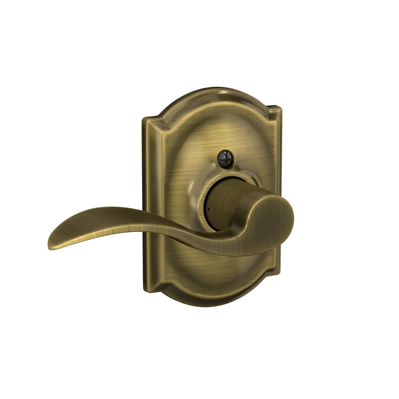 Serrure avec levier Accent et garniture Camelot pour vestibule et garde-robe