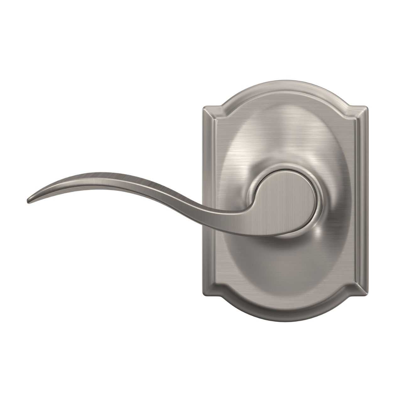 Serrure avec levier Accent et garniture Camelot pour vestibule et garde-robe