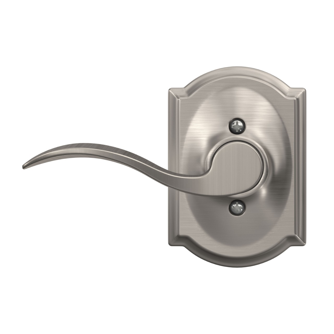 Serrure avec levier Accent et garniture Camelot pour vestibule et garde-robe