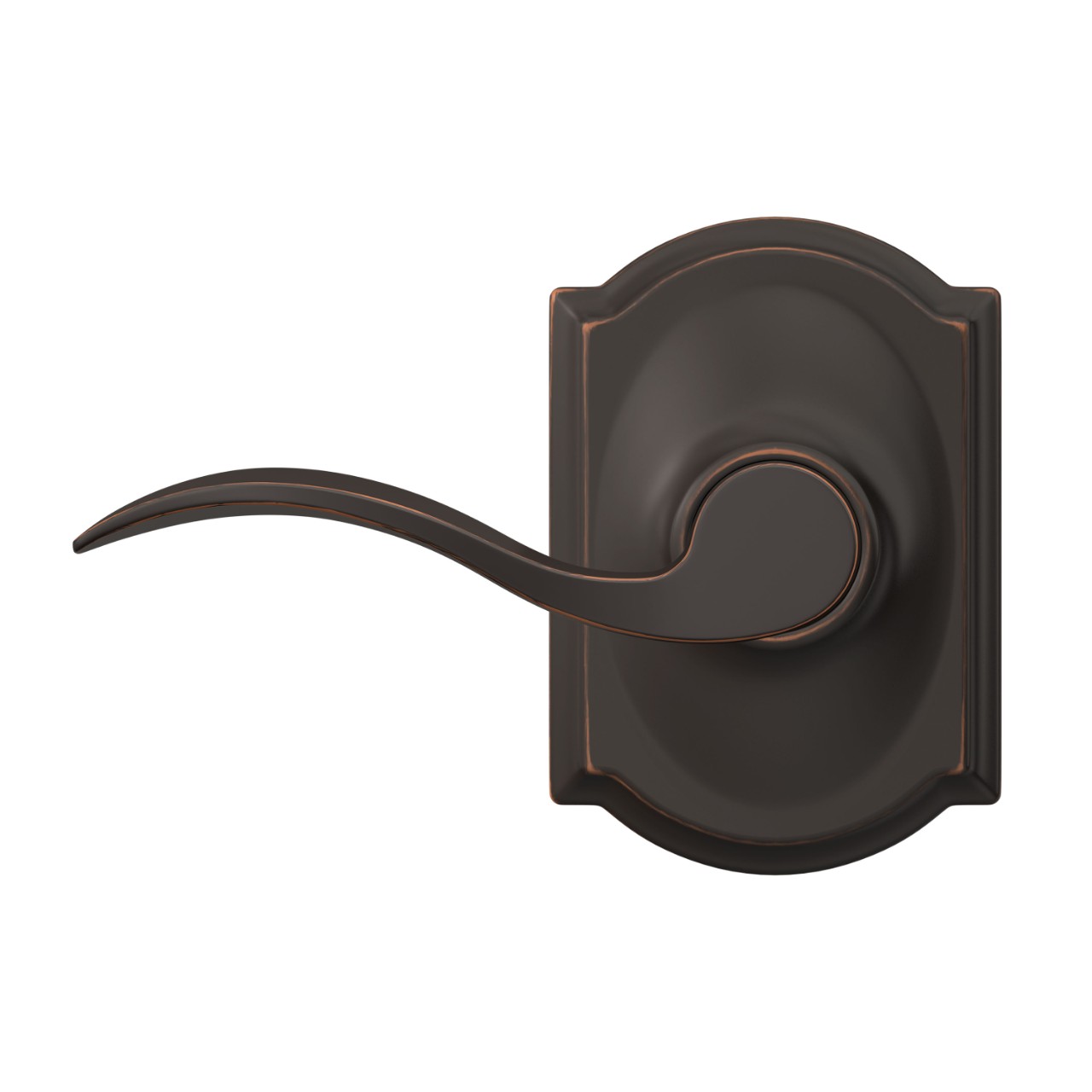 Serrure avec levier Accent et garniture Camelot pour vestibule et garde-robe