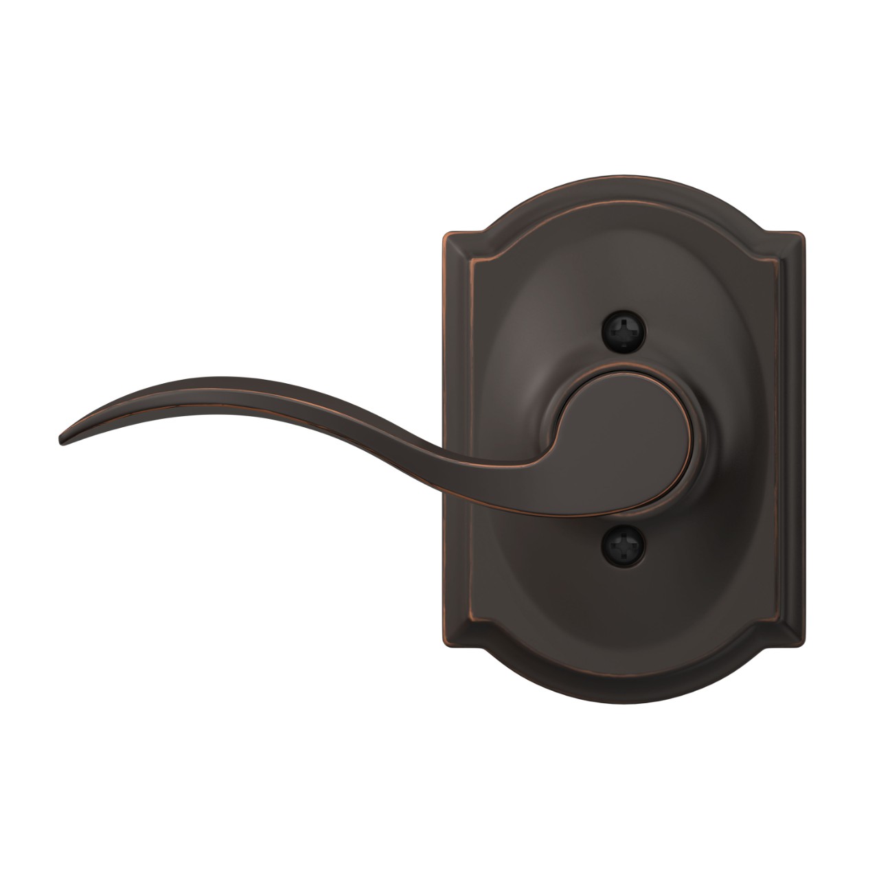 Serrure avec levier Accent et garniture Camelot pour vestibule et garde-robe