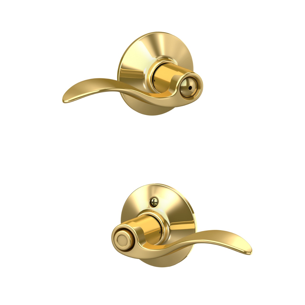 Serrure avec levier Accent pour chambre de bain et chambre à coucher