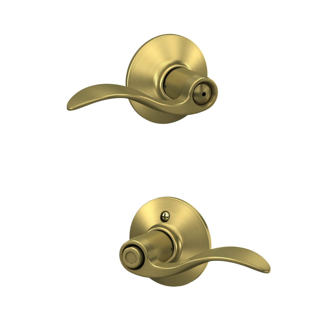 Serrure avec levier Accent pour chambre de bain et chambre à coucher
