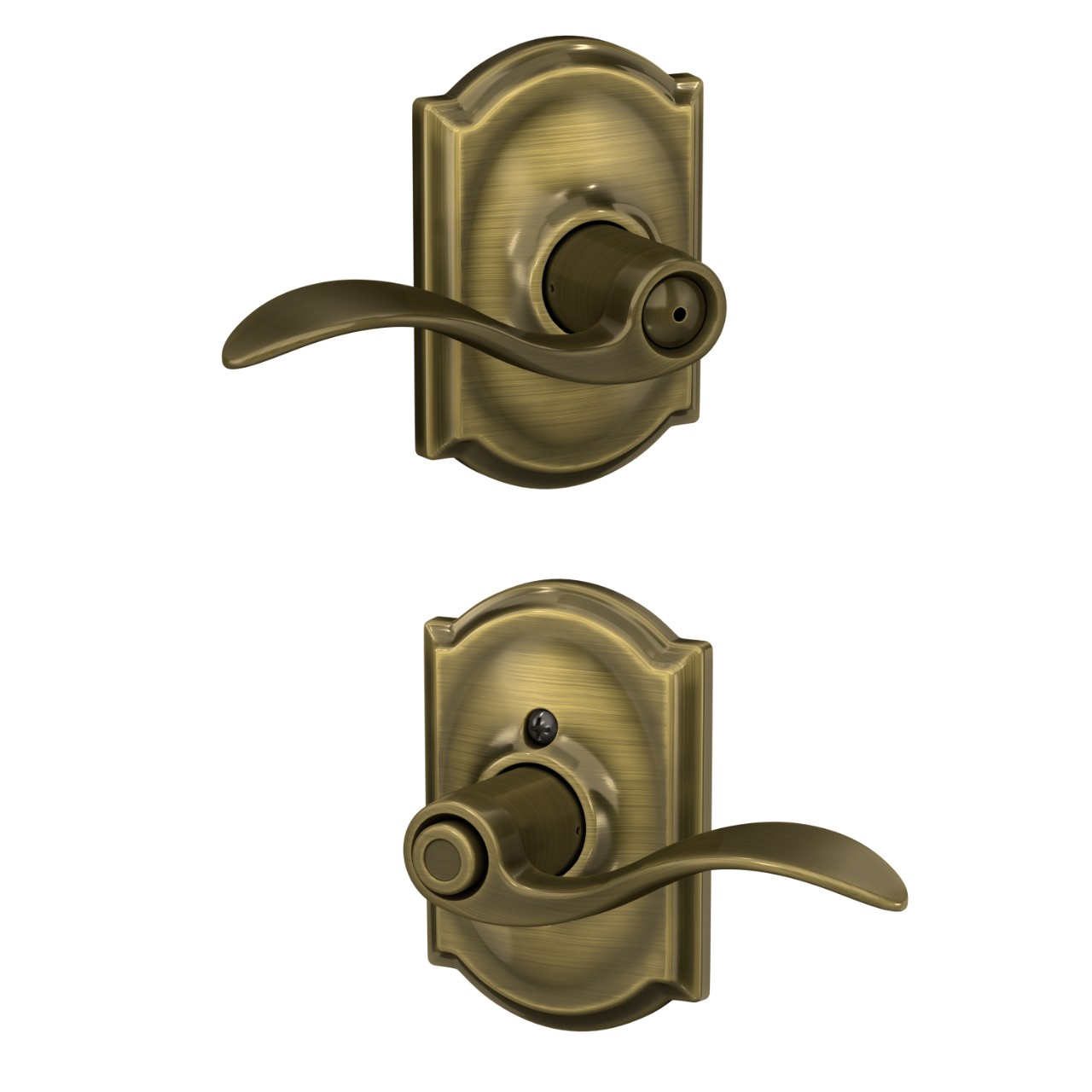 Accent Lever Bed & Bath Lock