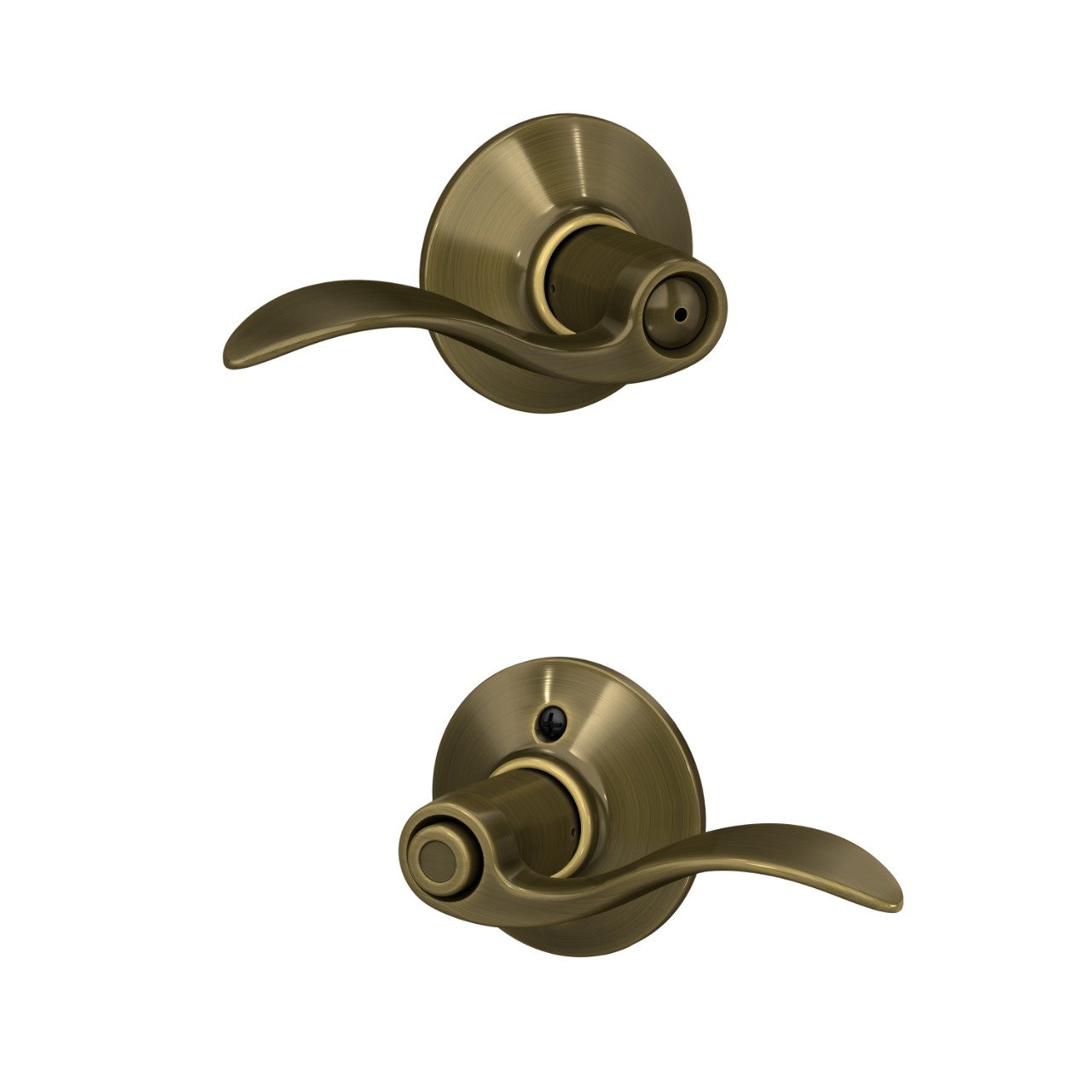 Serrure avec levier Accent pour chambre de bain et chambre à coucher