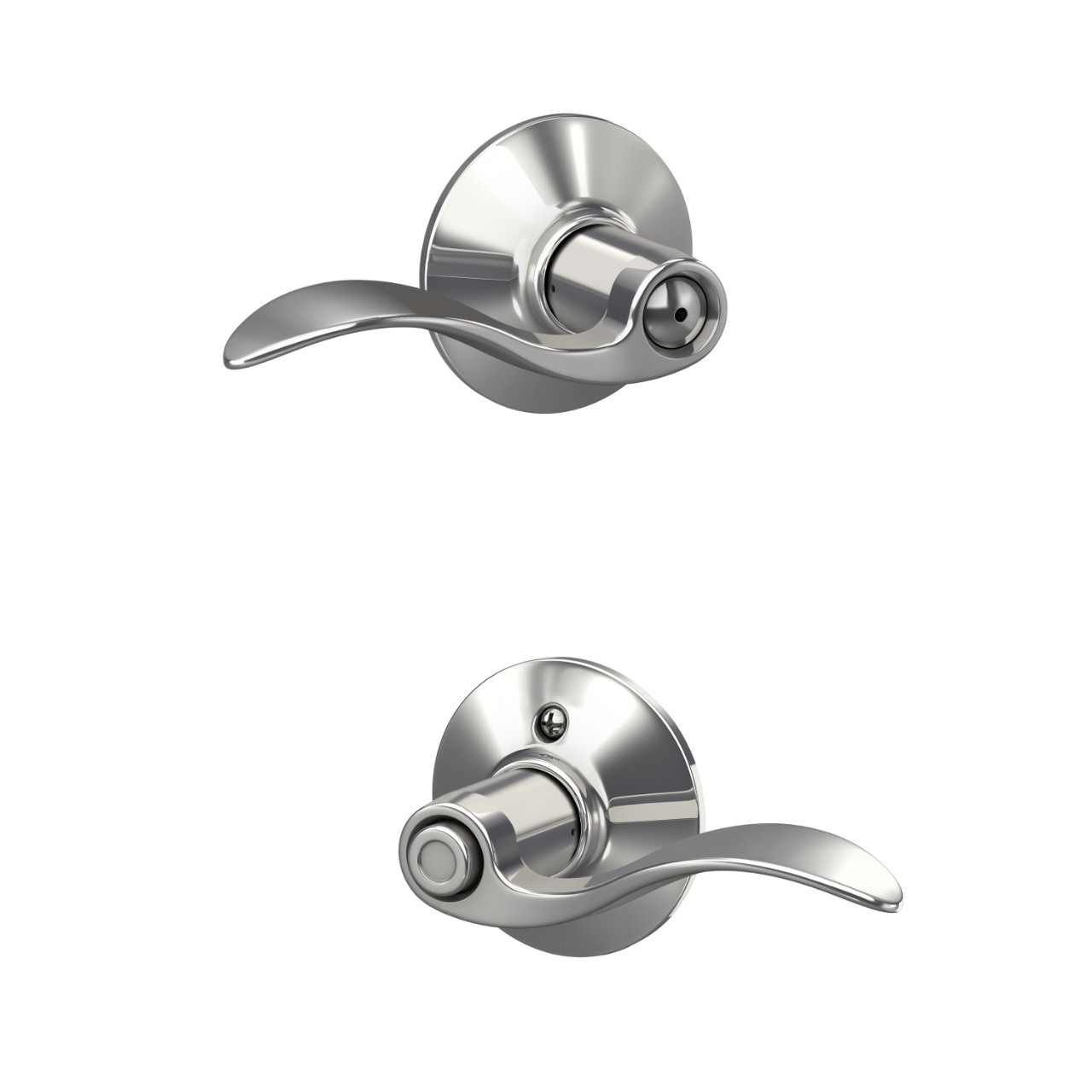 Serrure avec levier Accent pour chambre de bain et chambre à coucher