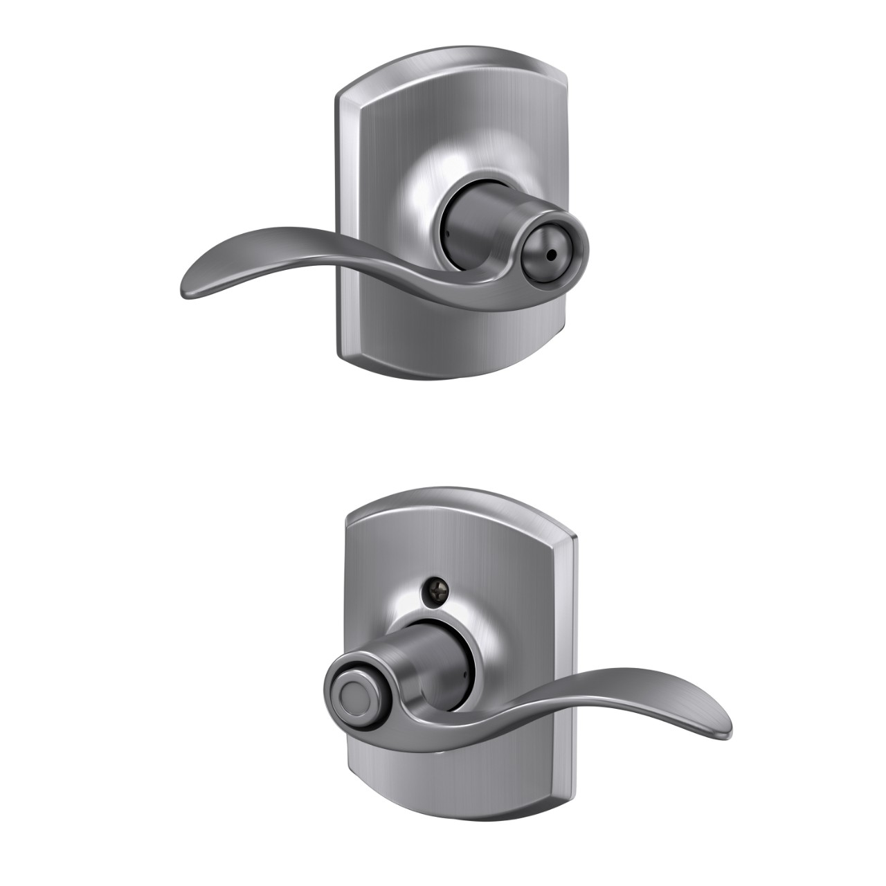 Accent Lever Bed & Bath Lock