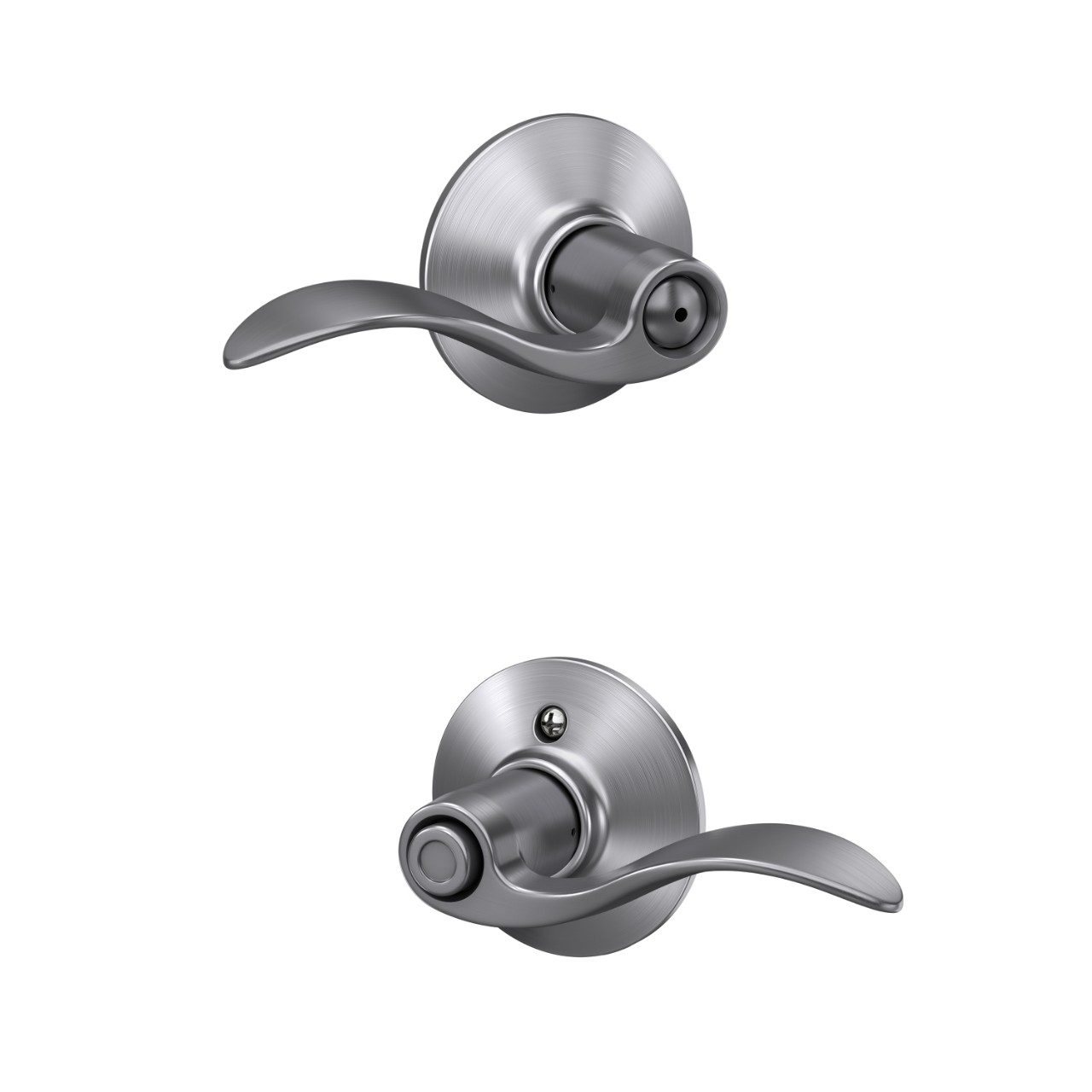 Serrure avec levier Accent pour chambre de bain et chambre à coucher