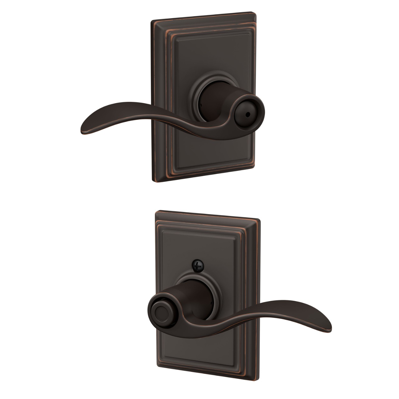 Accent Lever Bed & Bath Lock