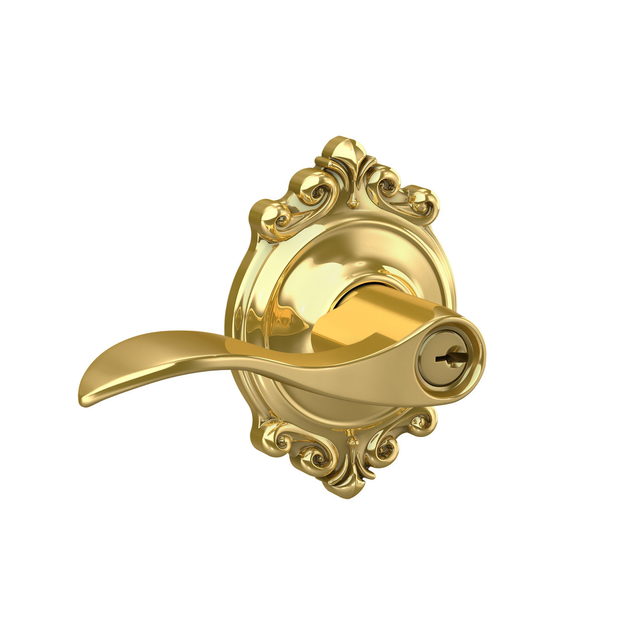 Accent Lever Keyed Entry Lock
