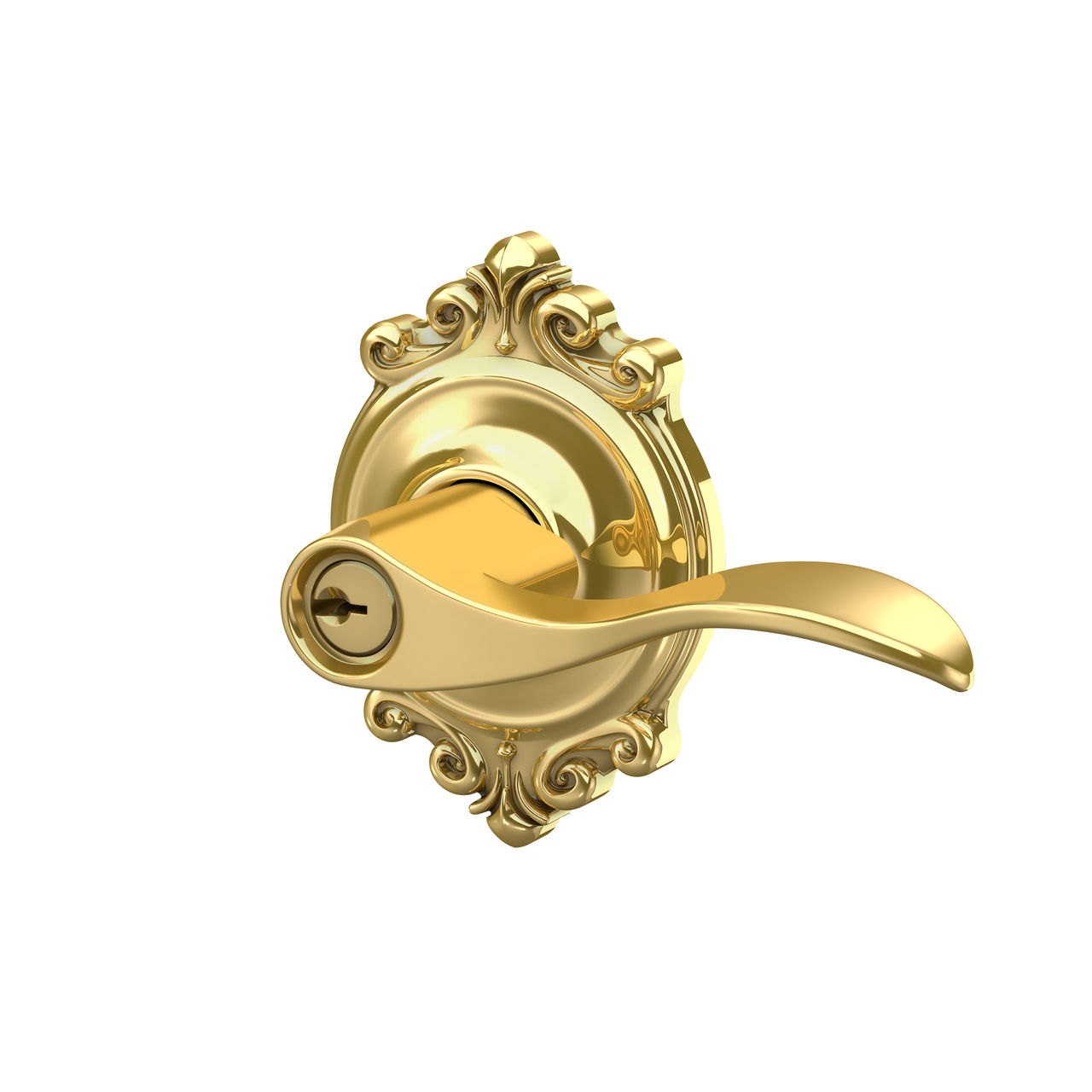Accent Lever Keyed Entry Lock
