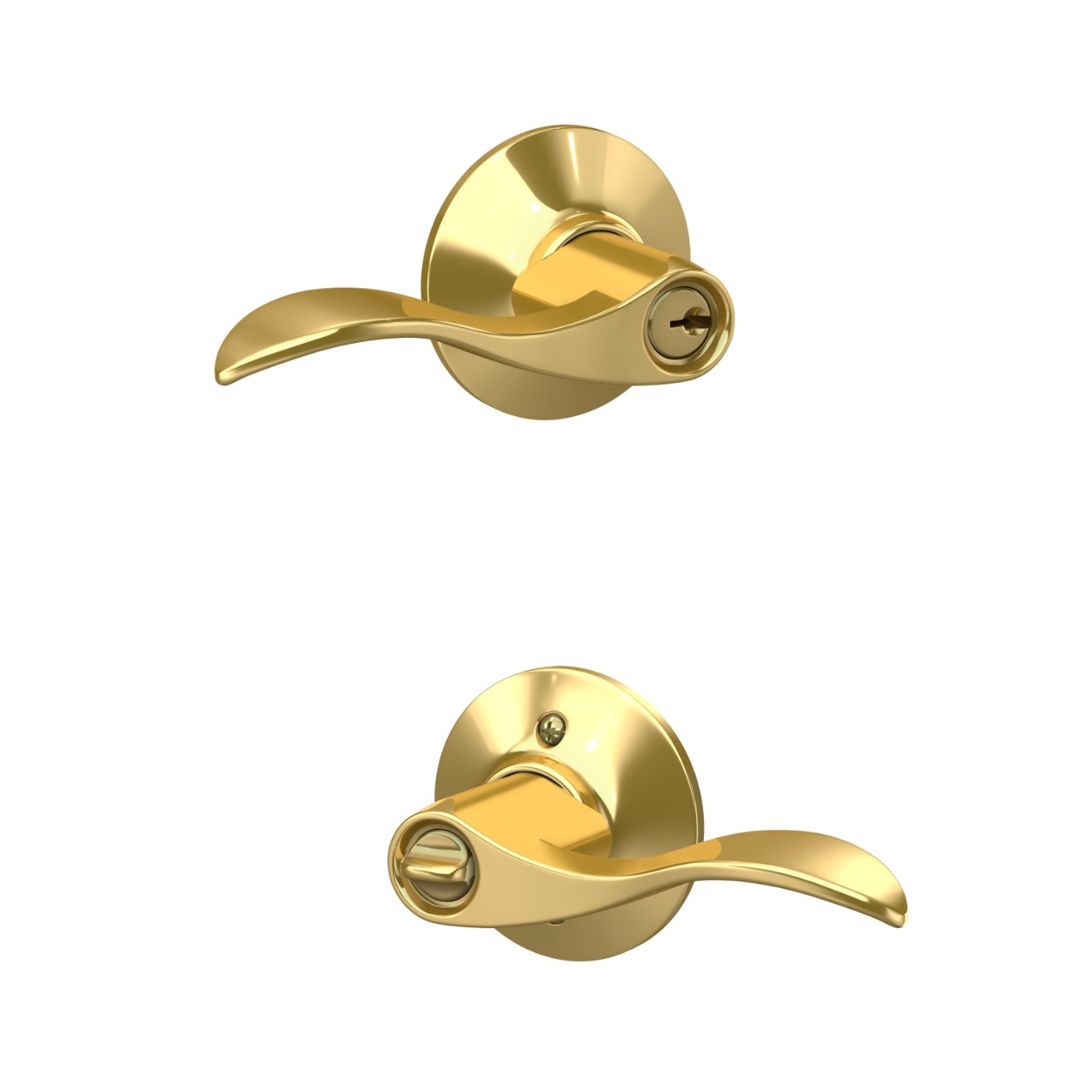 Serrure d’entrée à clé avec levier Accent