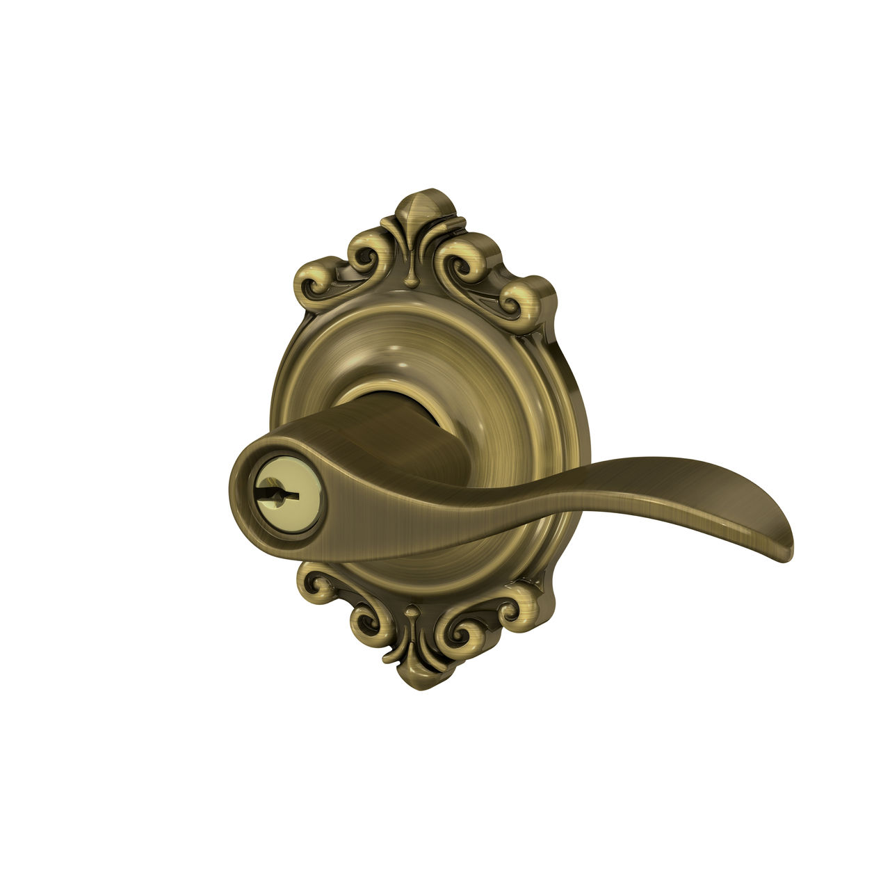 Accent Lever Keyed Entry Lock