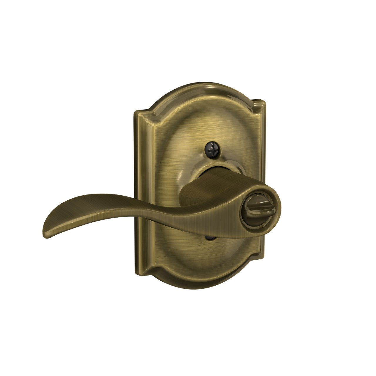 Serrure d’entrée à clé avec levier Accent et garniture Camelot
