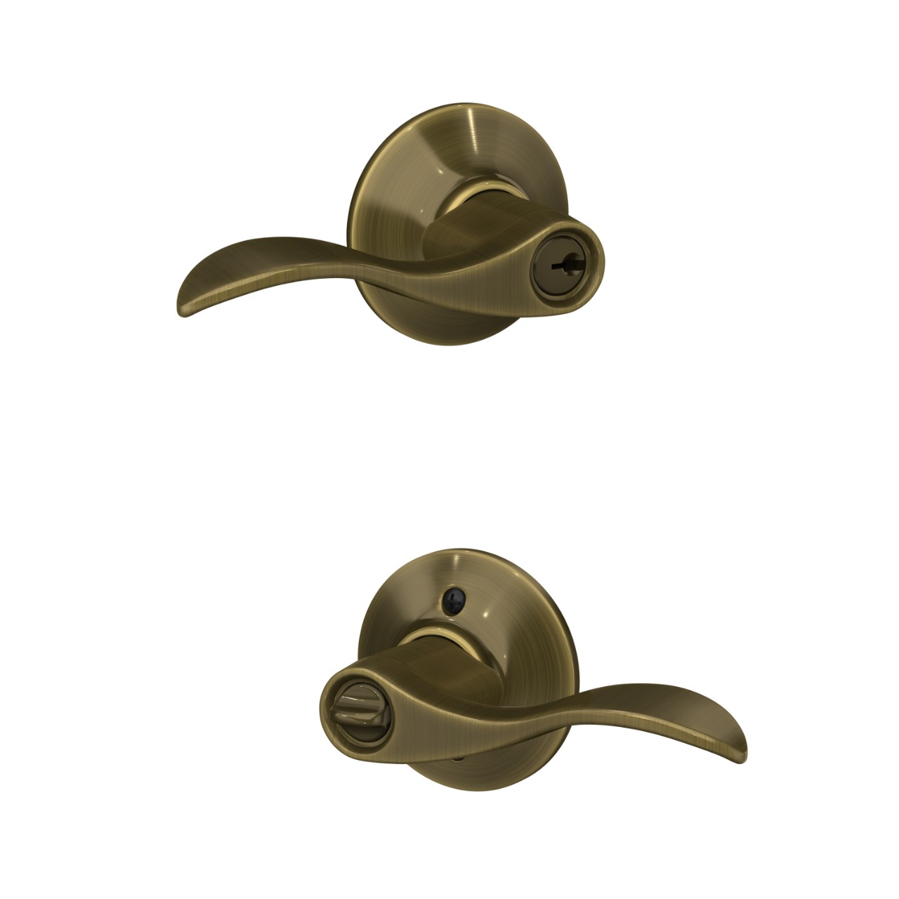 Serrure d’entrée à clé avec levier Accent