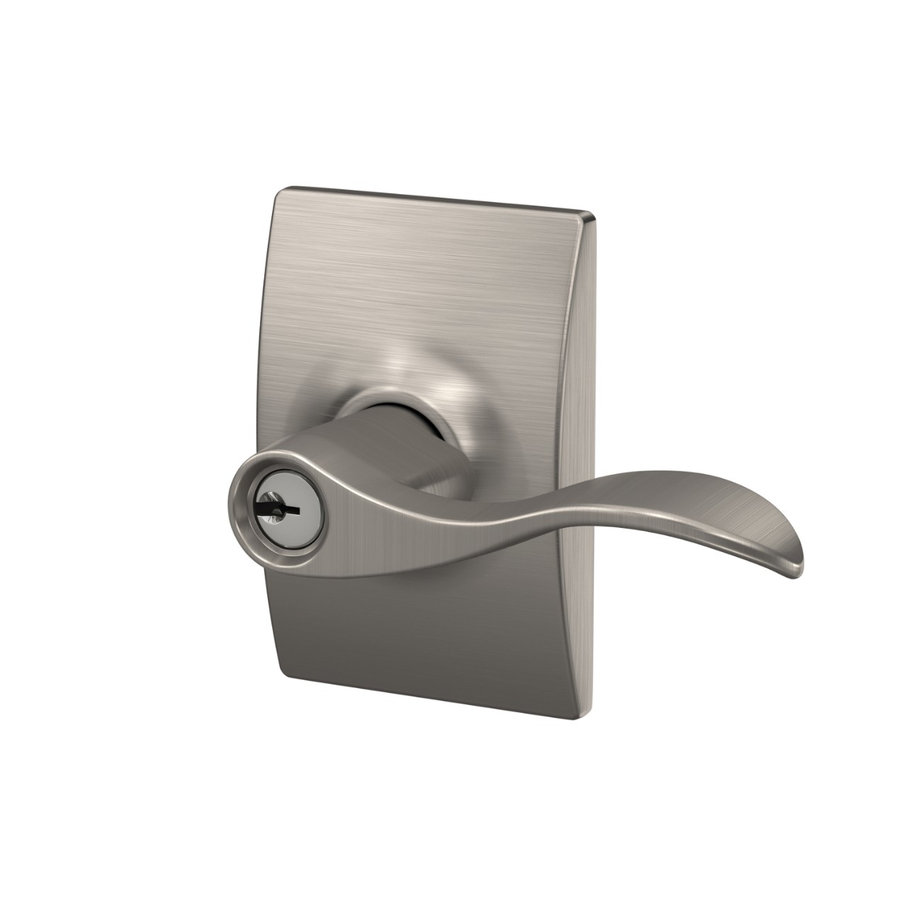 Accent Lever Keyed Entry Lock