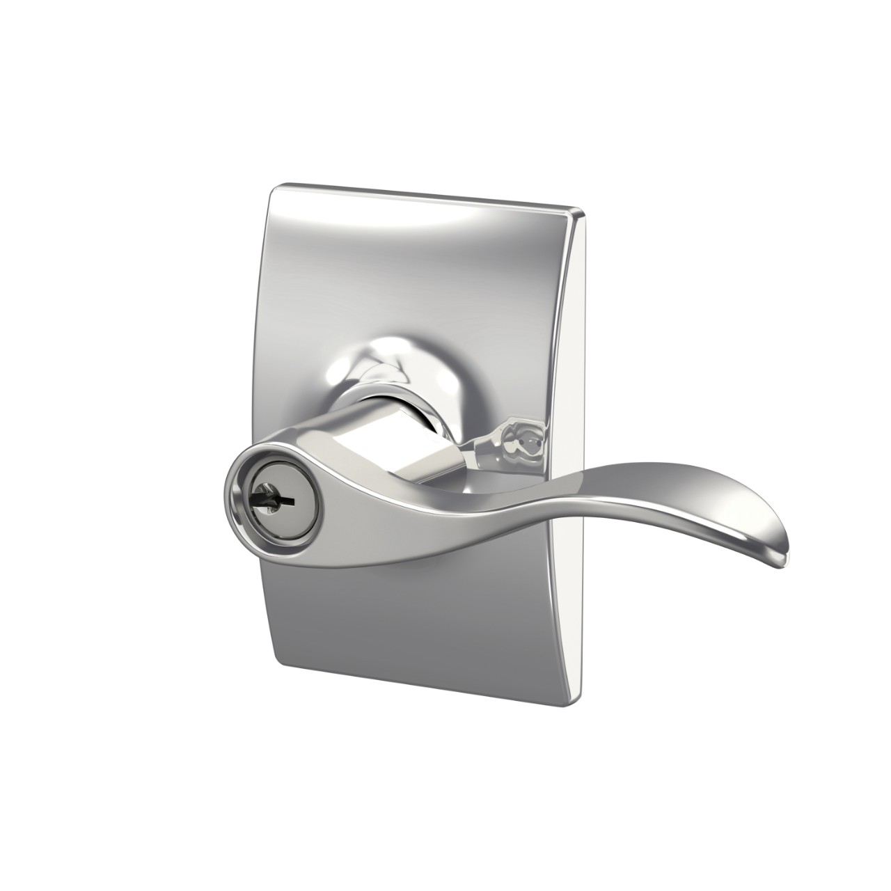 Accent Lever Keyed Entry Lock