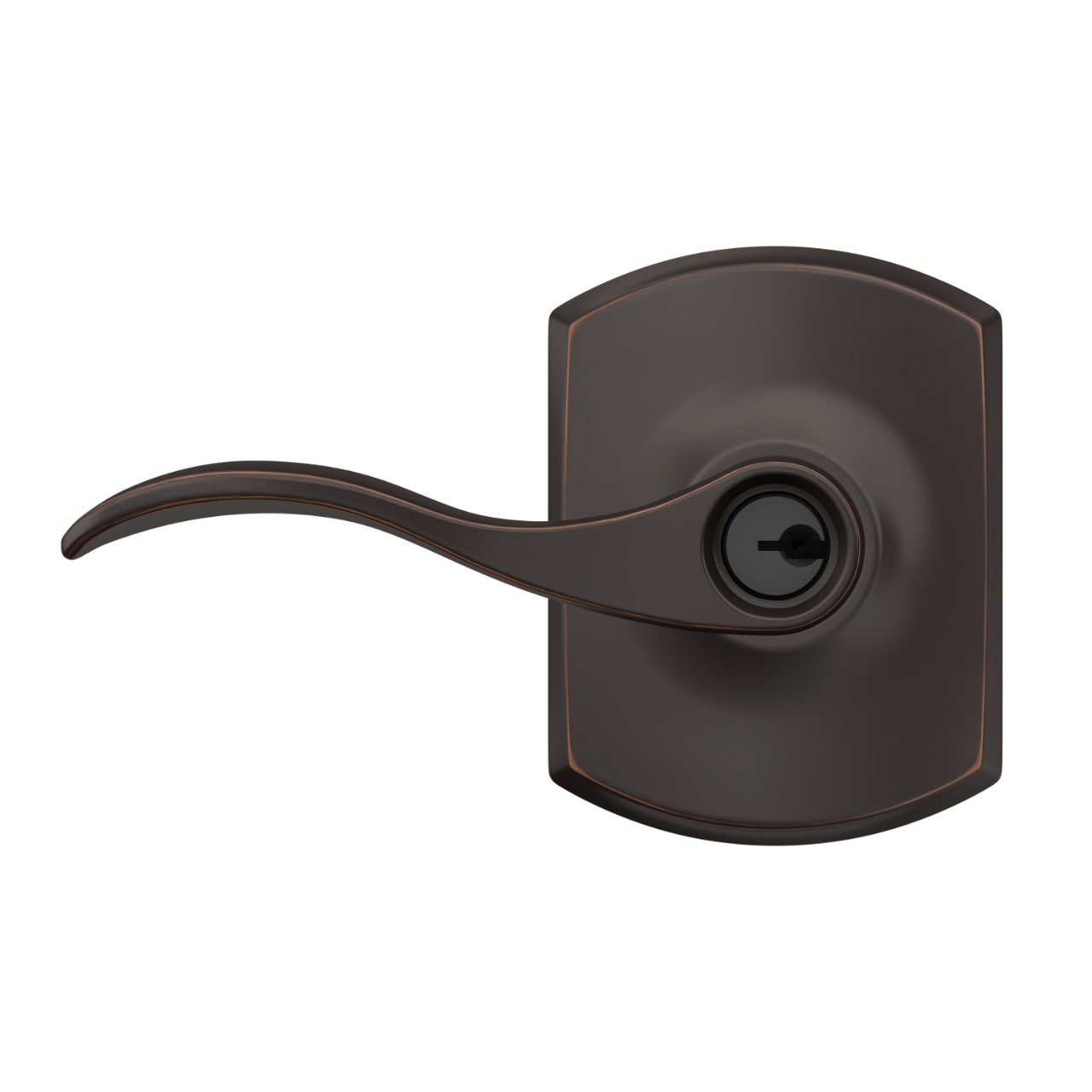 Accent Lever Keyed Entry Lock