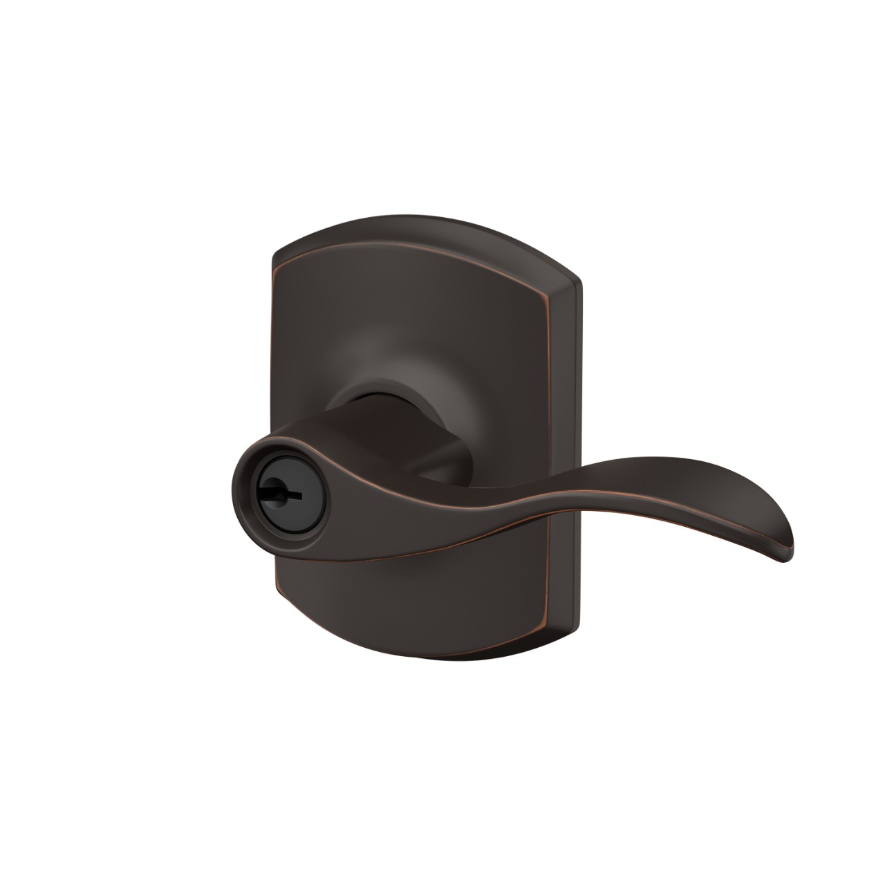 Accent Lever Keyed Entry Lock