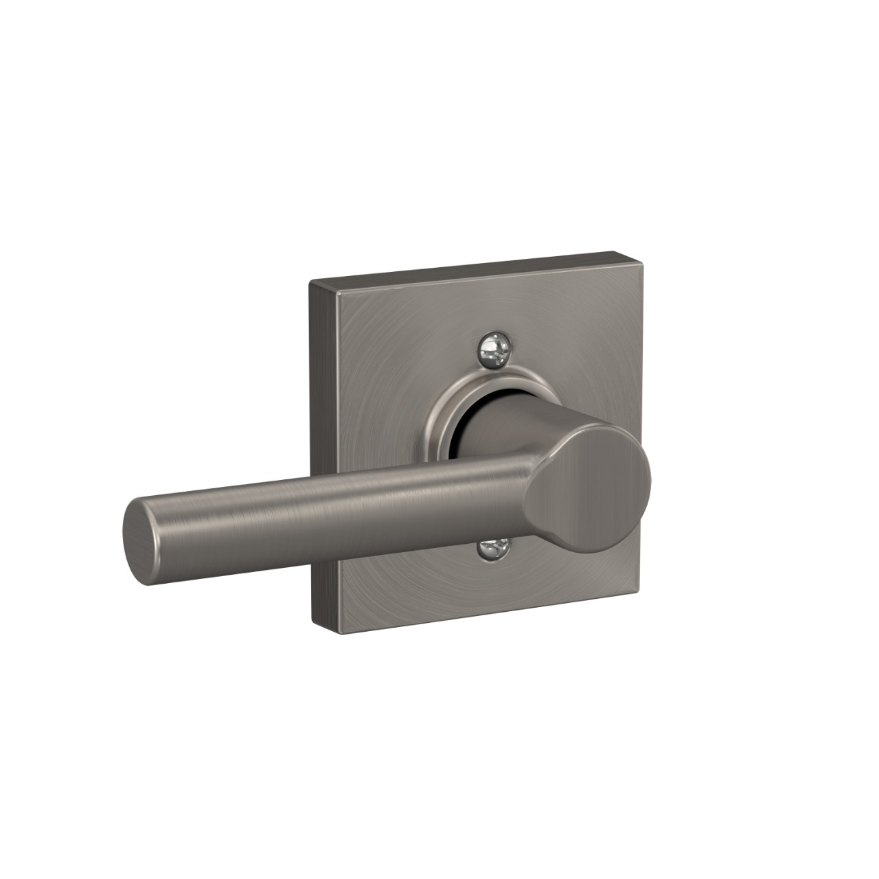 Serrure avec levier Broadway et garniture Collins pour vestibule et garde-robe