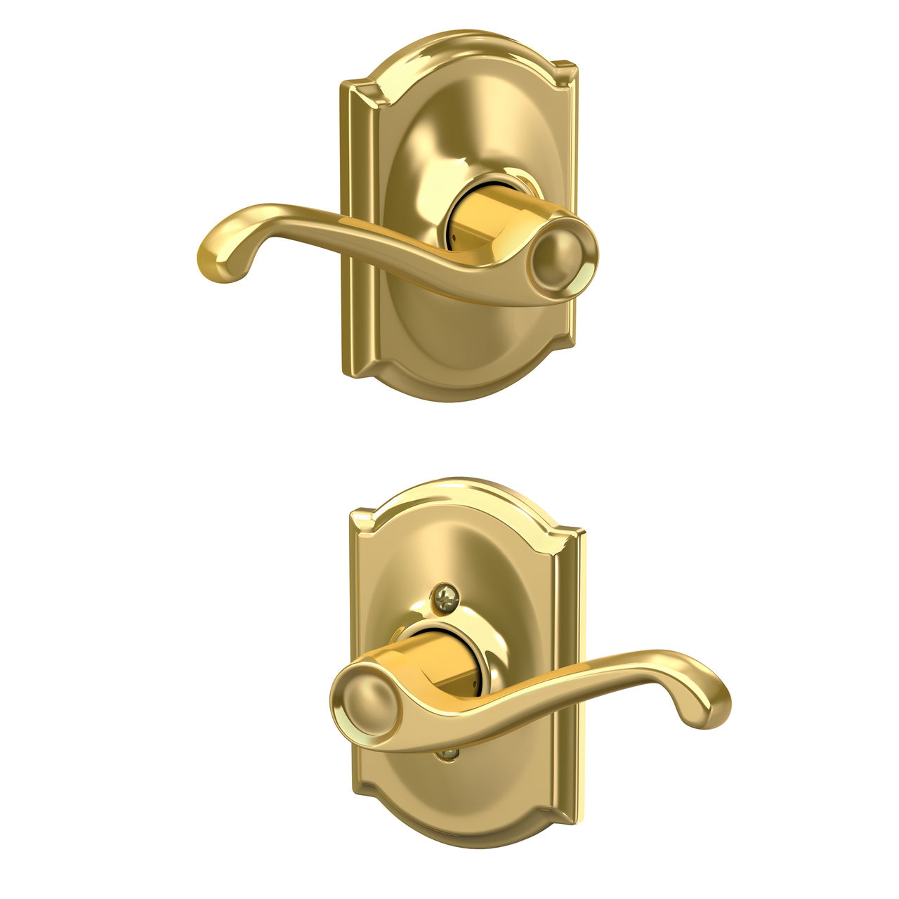 Serrure avec levier Flair et garniture Camelot pour vestibule et garde-robe