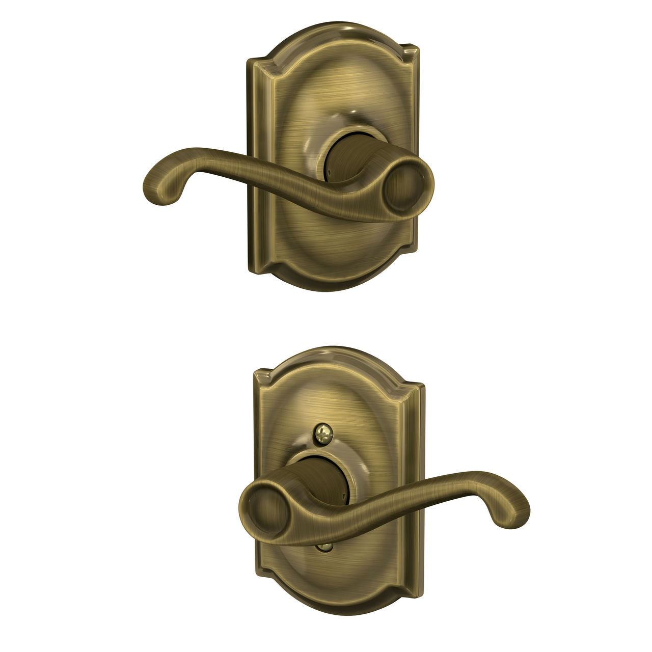 Serrure avec levier Flair et garniture Camelot pour vestibule et garde-robe
