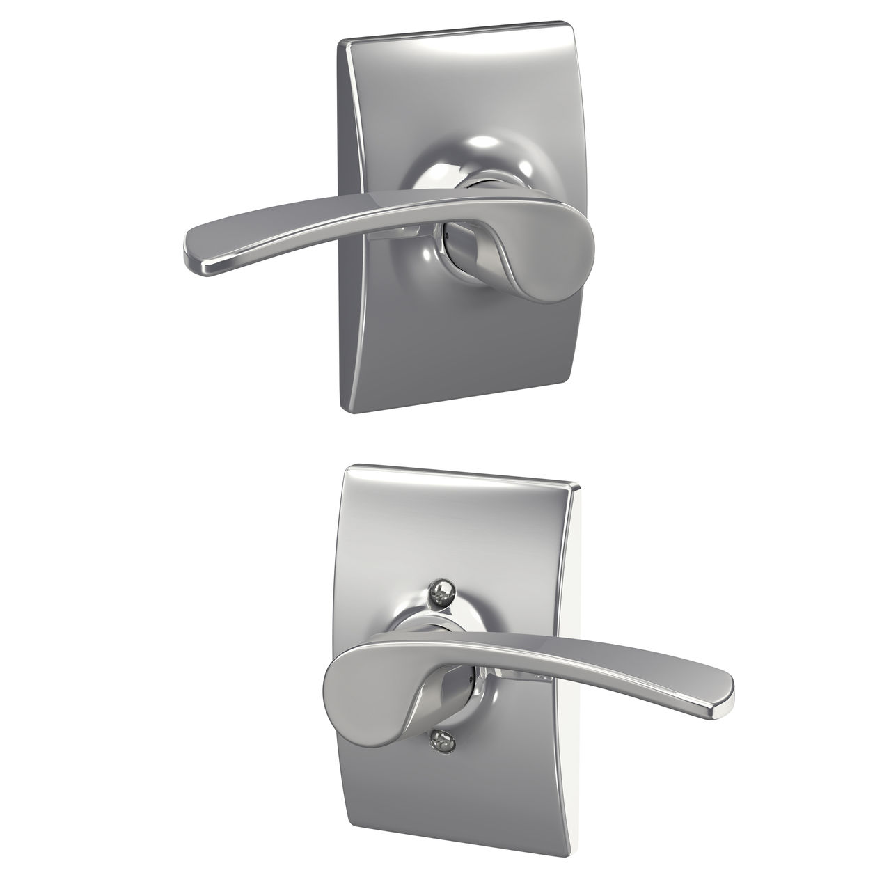 Serrure avec levier Merano et garniture Century pour vestibule et garde-robe