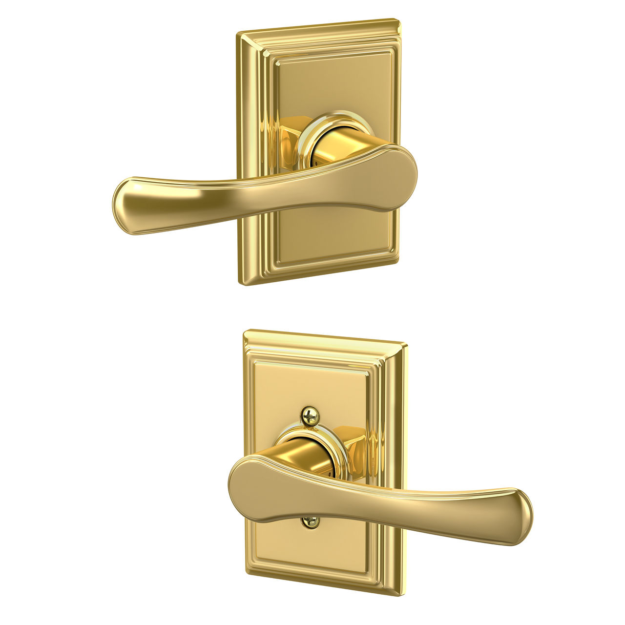 Serrure avec levier Avila et garniture Addison pour vestibule et garde-robe