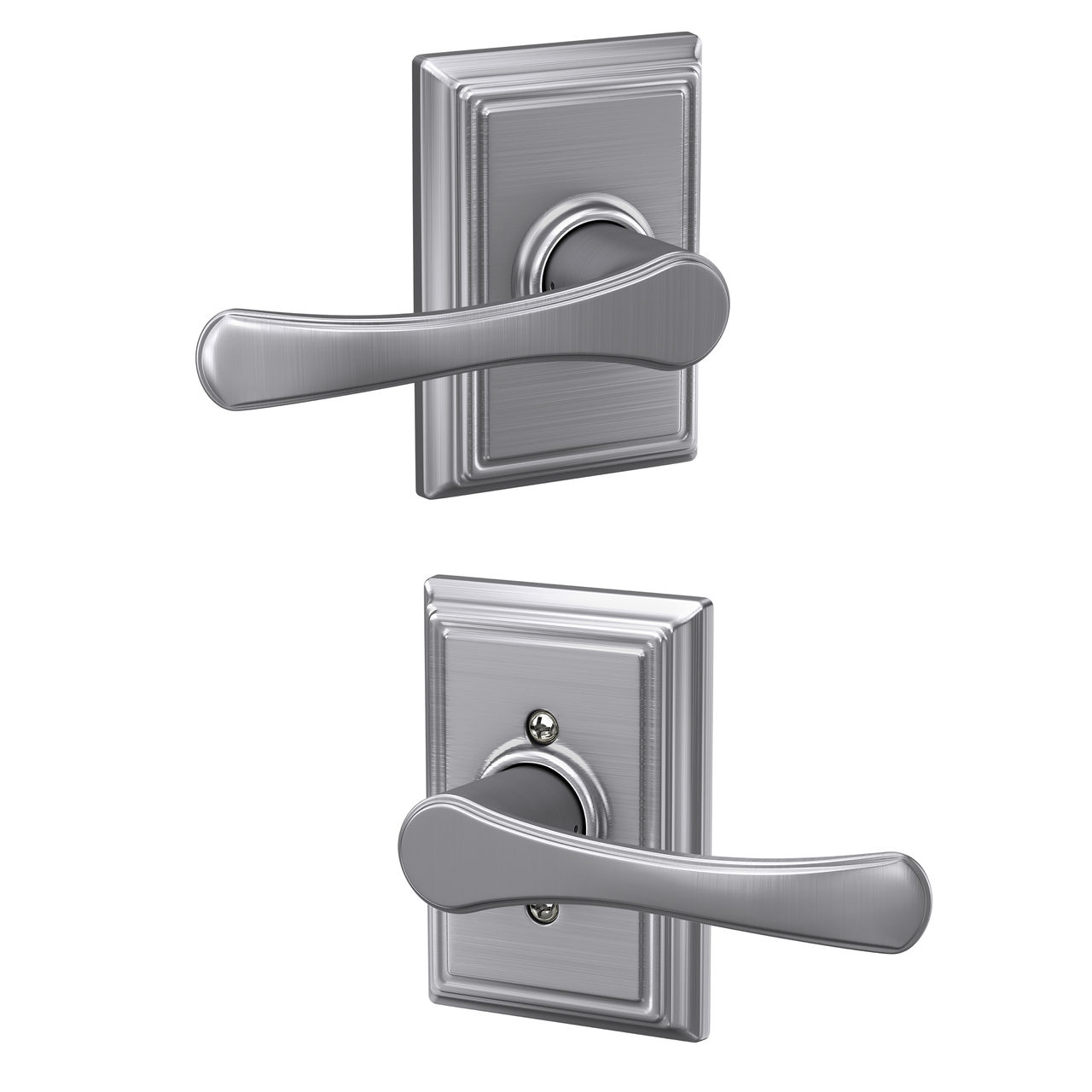 Serrure avec levier Avila et garniture Addison pour vestibule et garde-robe
