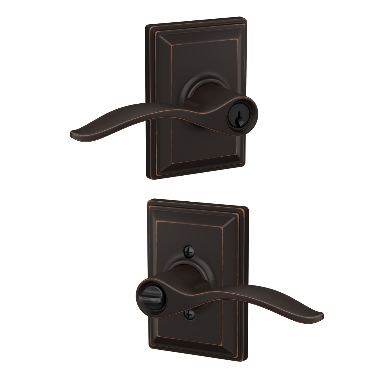 Pennant Lever Keyed Entry Lock