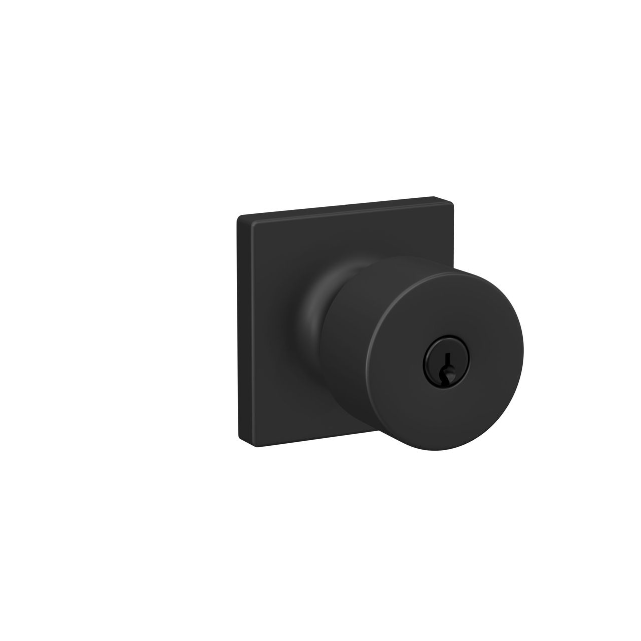 Schlage Home Essentials Realm Keyed Entry Door Knob with Crawley Trim